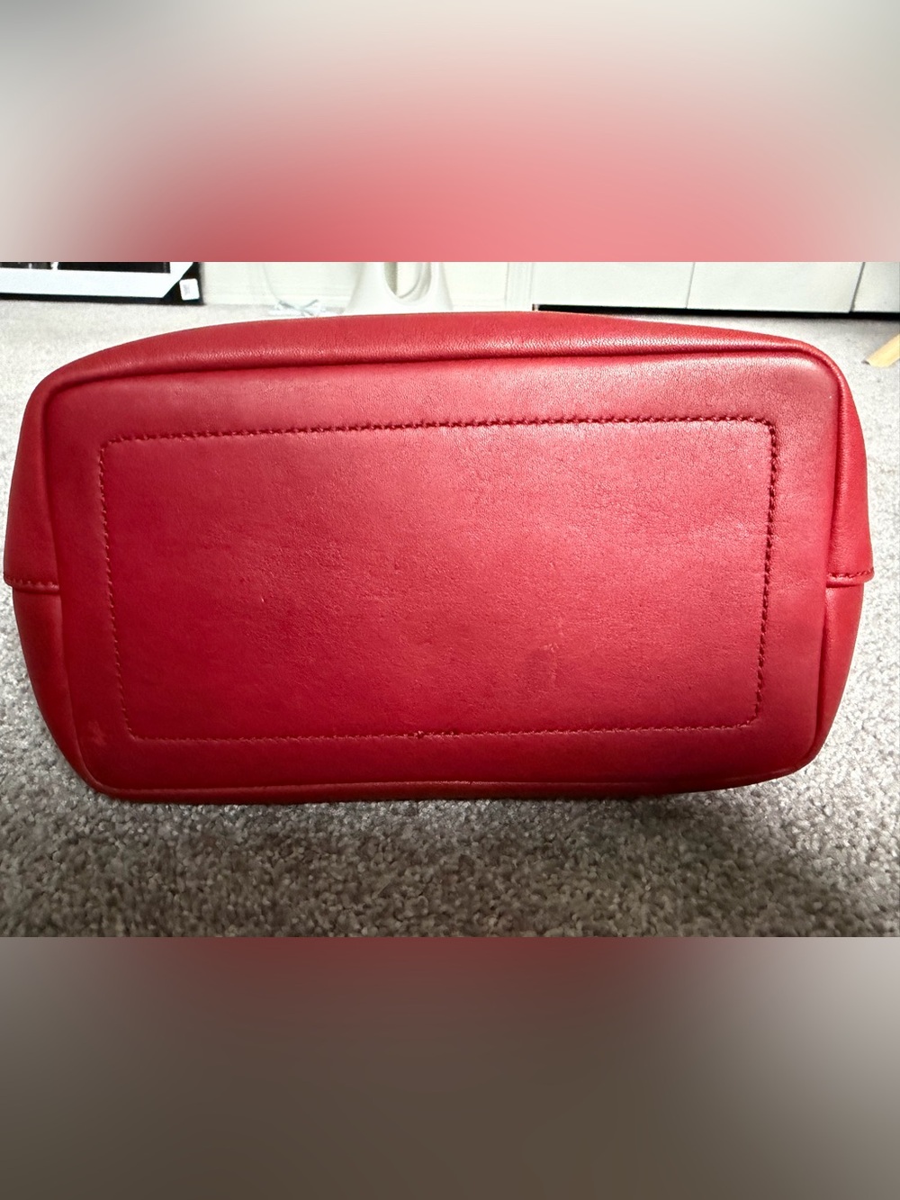 Vintage Coach Mini Market Tote Red - Picture 6 of 12